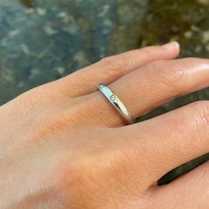 Tiffany & Co. Sterling Silver Elsa Peretti Diamond